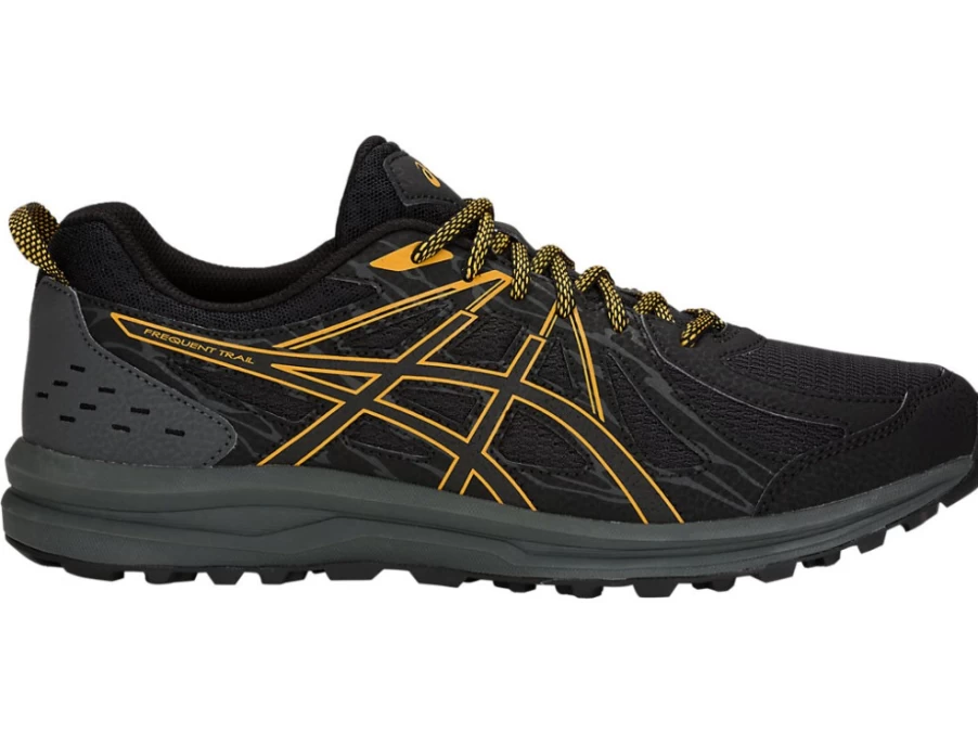 ASICS MEN's Frequent Trail Running Shoes - Black/Black