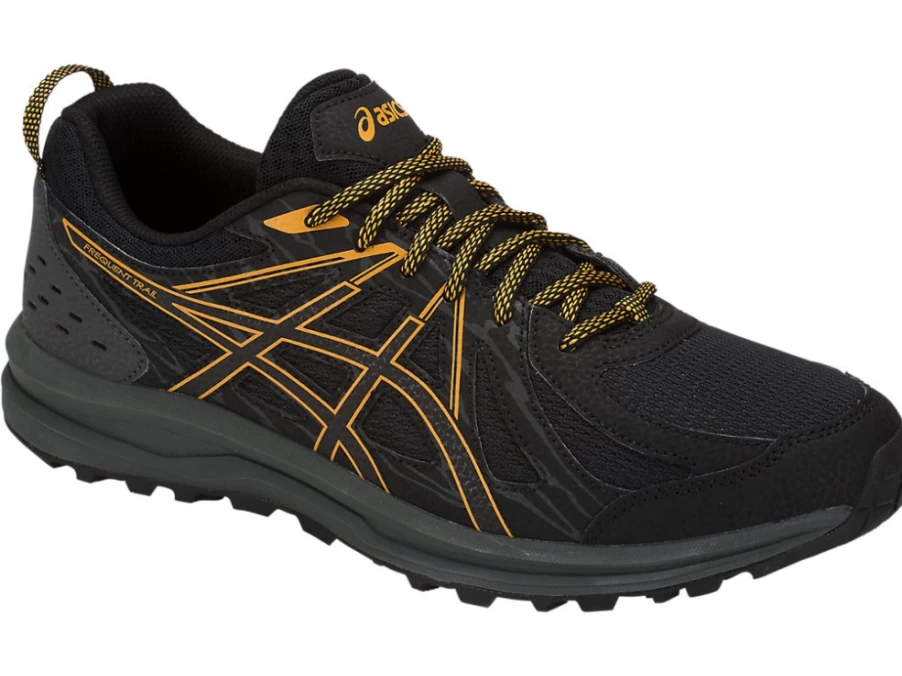 ASICS MEN's Frequent Trail Running Shoes - Black/Black