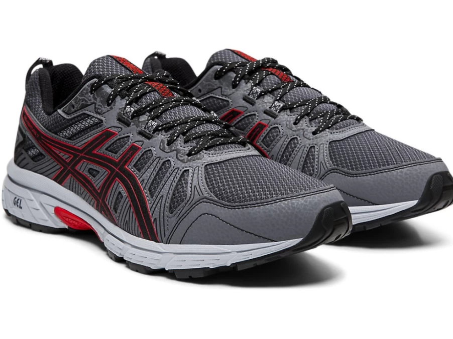ASICS GEL-VENTURE 7 Men's Running Shoes - Black/Classic Red Trail Runners for Men