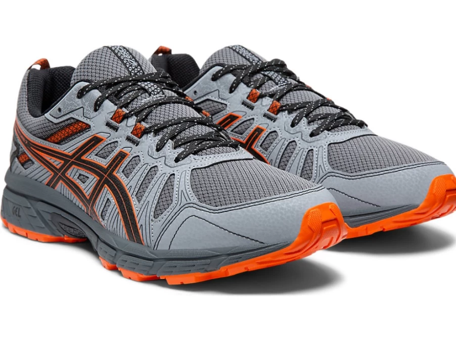 ASICS GEL-VENTURE 7 (4E) Men's Trail Running Shoes - Carrier Grey/Habanero