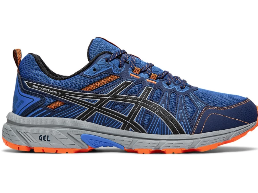 ASICS Men's GEL-VENTURE 7 (4E) Running Shoes in Electric Blue/Sheet Rock