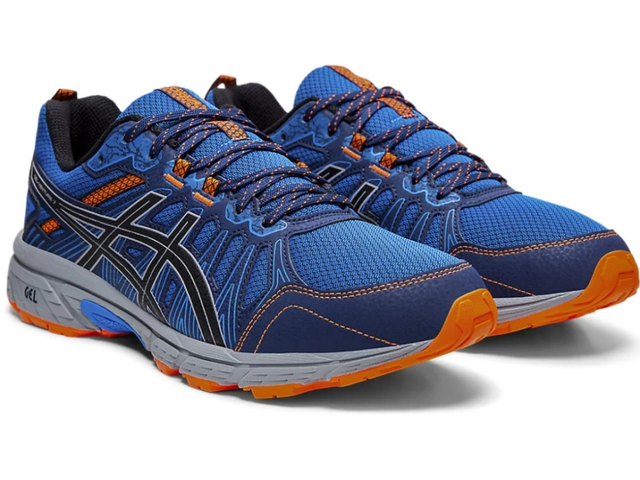 ASICS Men's GEL-VENTURE 7 (4E) Running Shoes in Electric Blue/Sheet Rock