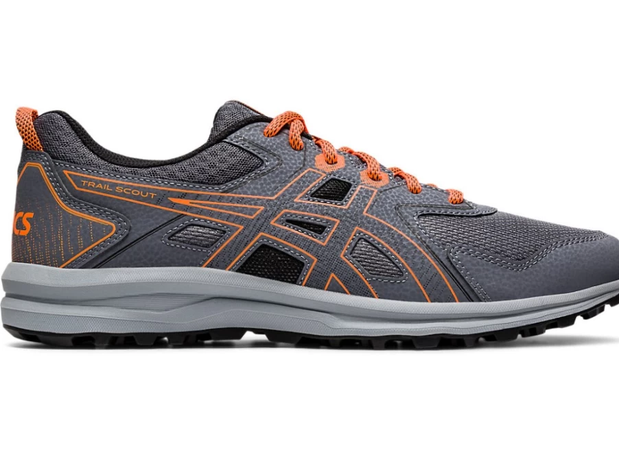 ASICS Men's Trail Scout Running Shoes - Metropolis/Shocking Orange