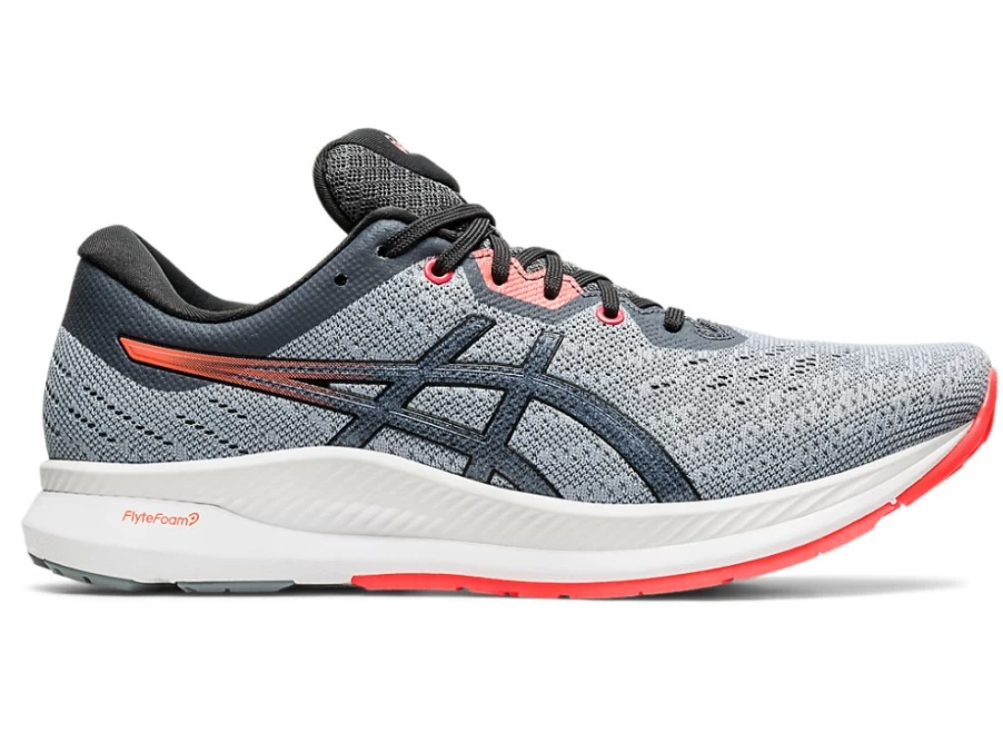 ASICS Men's EvoRide Running Shoes - Sheet Rock/Flash Coral Color