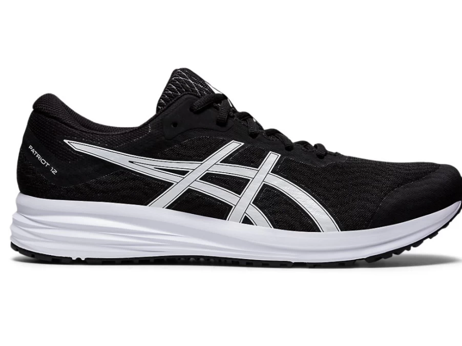 ASICS PATRIOT 12 Men's Running Shoes - Black/White