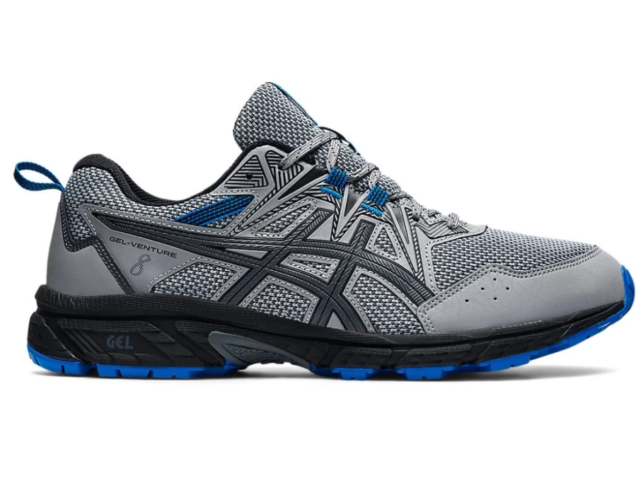 ASICS Men's GEL-VENTURE 8 Running Shoes in Sheet Rock/Electric Blue - Trail & Road Sneakers