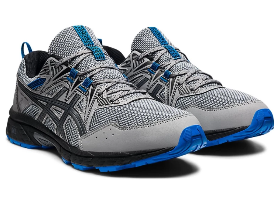 ASICS Men's GEL-VENTURE 8 Running Shoes in Sheet Rock/Electric Blue - Trail & Road Sneakers