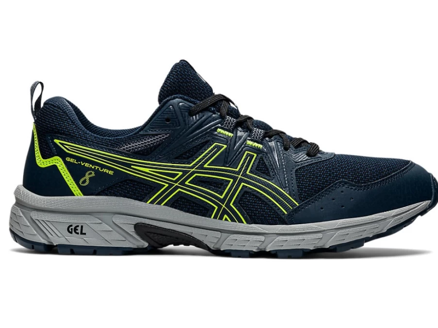 ASICS Men's GEL-VENTURE 8 Running Shoes in French Blue/Hazard Green