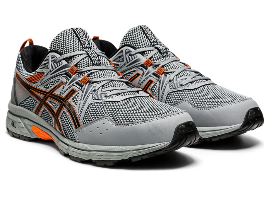 ASICS GEL-Venture 8 Men's Trail Running Shoes - Sheet Rock/Habanero, 4E Wide Width