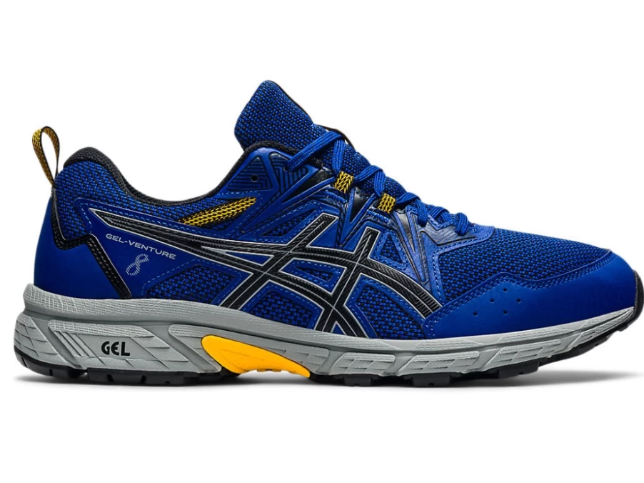 ASICS GEL-Venture 8 Men's Trail Running Shoes - Monaco Blue/Black (4E Wide Width)