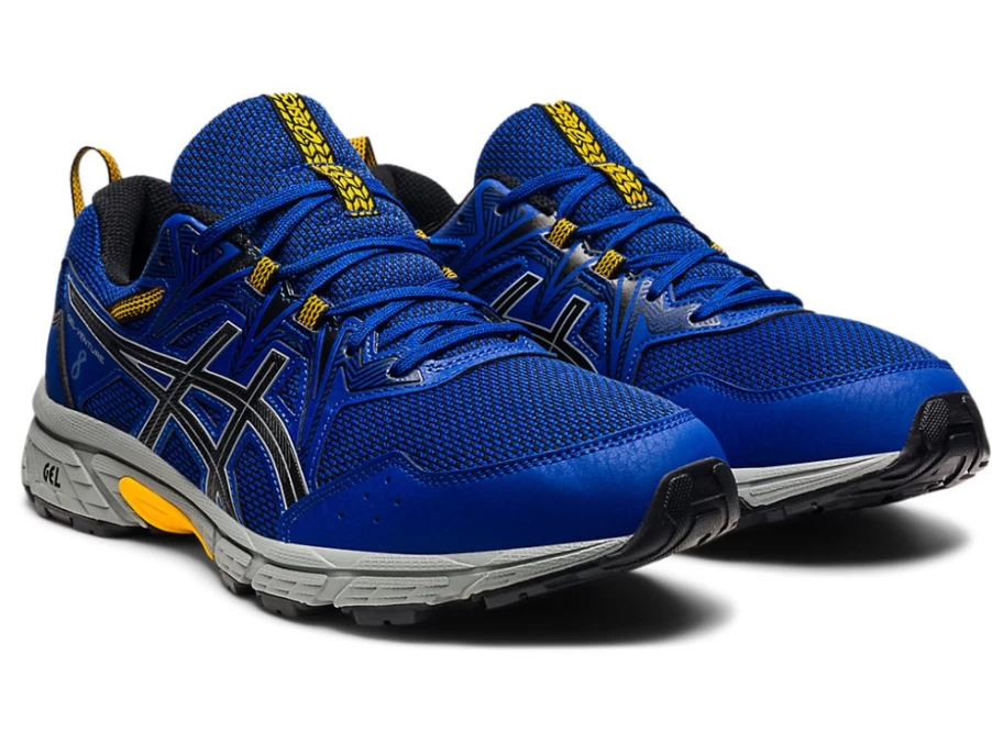 ASICS GEL-Venture 8 Men's Trail Running Shoes - Monaco Blue/Black (4E Wide Width)