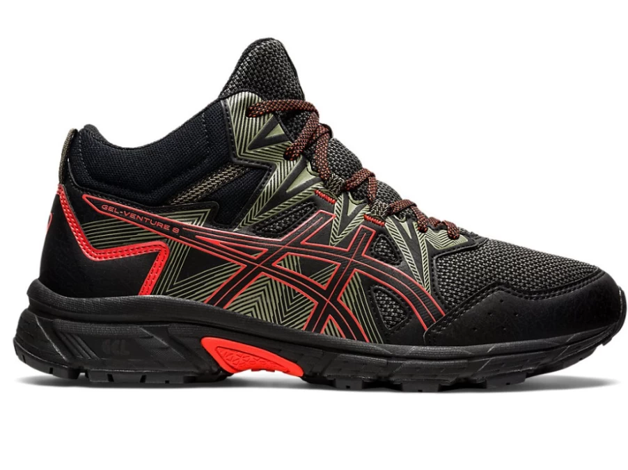 ASICS GEL-Venture 8 MT Men's Trail Running Shoes - Black/Cherry Tomato