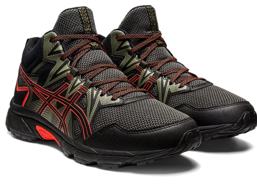 ASICS GEL-Venture 8 MT Men's Trail Running Shoes - Black/Cherry Tomato