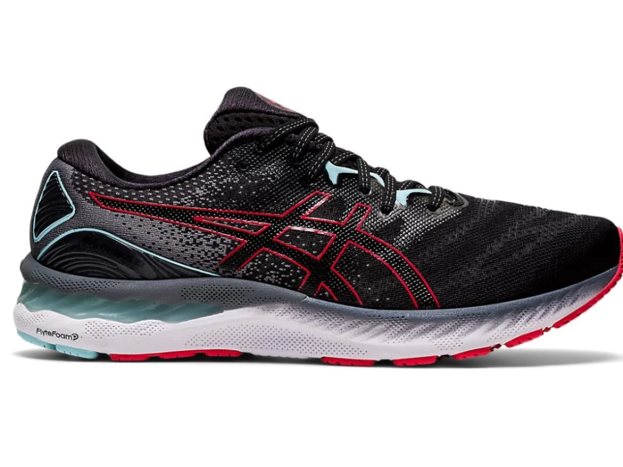 ASICS GEL-NIMBUS 23 Men's Running Shoes - Black/Electric Red