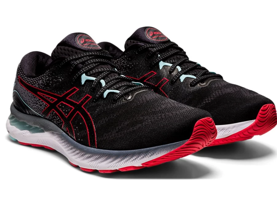 ASICS GEL-NIMBUS 23 Men's Running Shoes - Black/Electric Red
