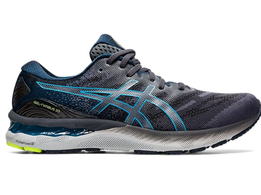 ASICS GEL-NIMBUS 23 Men's Running Shoes - Carrier Grey/Digital Aqua