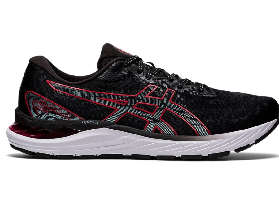 ASICS Men's GEL-CUMULUS 23 Running Shoes - Black/Electric Red