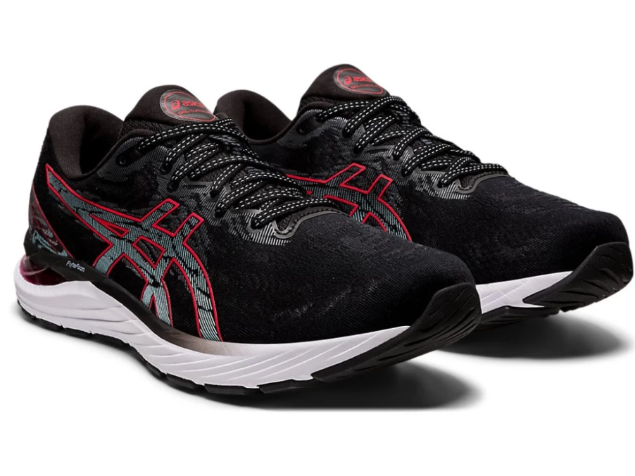 ASICS Men's GEL-CUMULUS 23 Running Shoes - Black/Electric Red