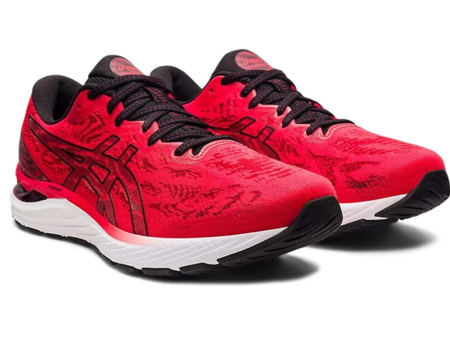 ASICS Men's GEL-CUMULUS 23 Running Shoes - Electric Red/Black