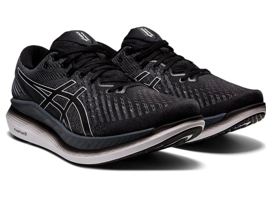 ASICS Men's GLIDERIDE 2 Running Shoes - Black/Carrier Grey - Long-Distance Comfort & Support