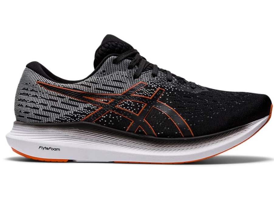 ASICS EVORIDE 2 Men's Running Shoes - Black/Marigold Orange Lightweight Performance Trainers