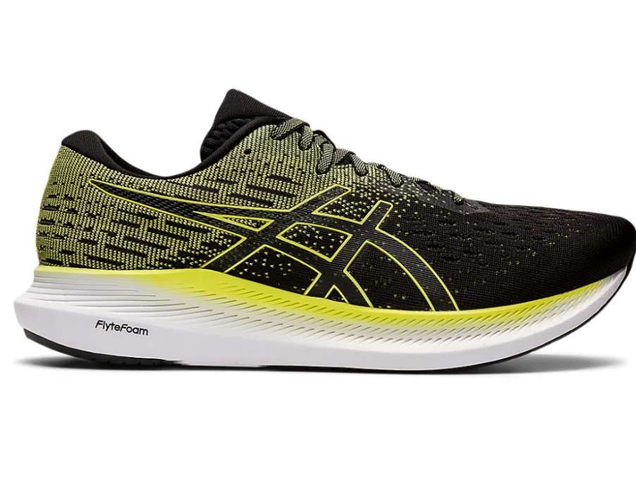 ASICS EVORIDE 2 Men's Running Shoes - Black/Glow Yellow - Lightweight Performance Trainers