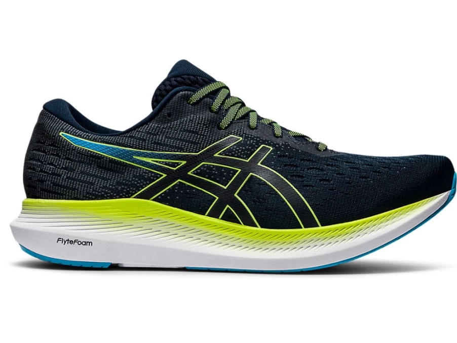 ASICS EVORIDE 2 Men's Running Shoes - French Blue/Hazard Green - Lightweight Performance Trainers