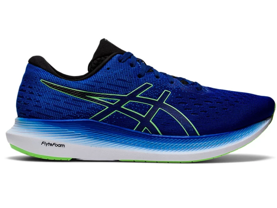 ASICS EVORIDE 2 Men's Running Shoes - Monaco Blue/Bright Lime - Lightweight Performance Trainers
