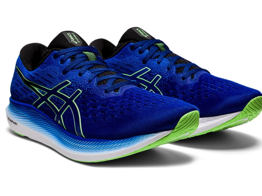 ASICS EVORIDE 2 Men's Running Shoes - Monaco Blue/Bright Lime - Lightweight Performance Trainers