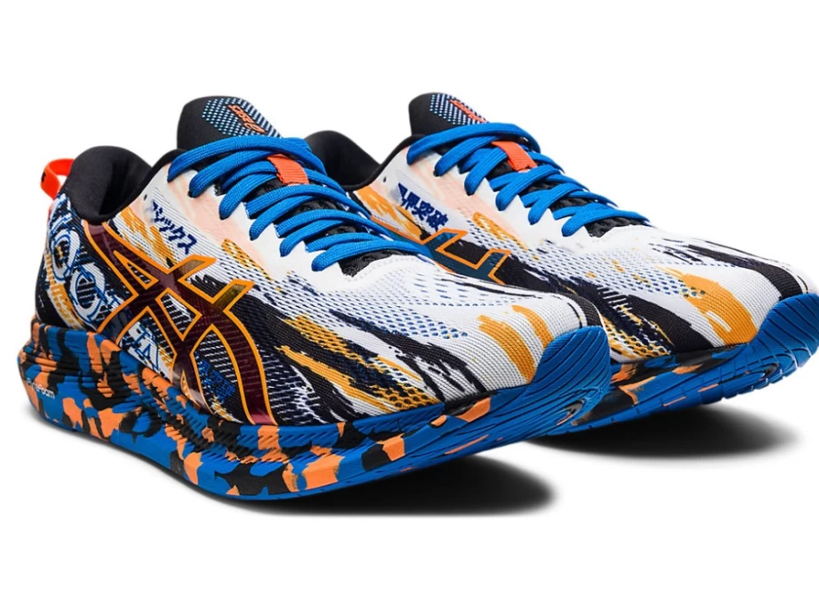 ASICS NOOSA TRI 13 Running Shoes for Men - White/Shocking Orange