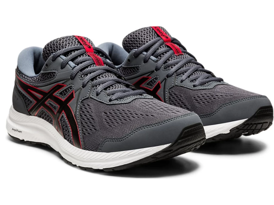 ASICS GEL-CONTEND 7 Running Shoes for Men - Carrier Grey/Classic Red
