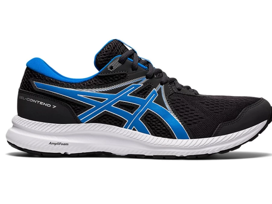 ASICS Men's GEL-CONTEND 7 Running Shoes in Graphite Grey/Directoire Blue