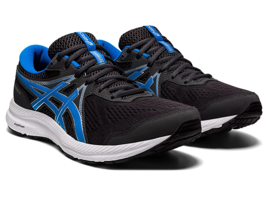 ASICS Men's GEL-CONTEND 7 Running Shoes in Graphite Grey/Directoire Blue