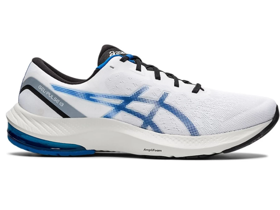 ASICS Men's GEL-PULSE 13 Running Shoes in White/Lake Drive - Lightweight Cushioned Sneakers
