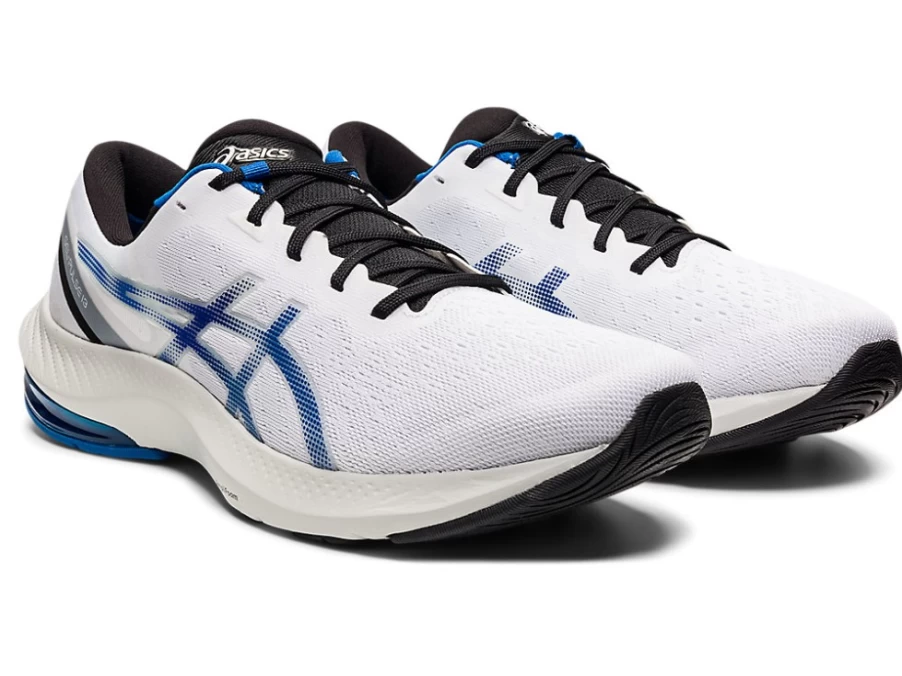 ASICS Men's GEL-PULSE 13 Running Shoes in White/Lake Drive - Lightweight Cushioned Sneakers