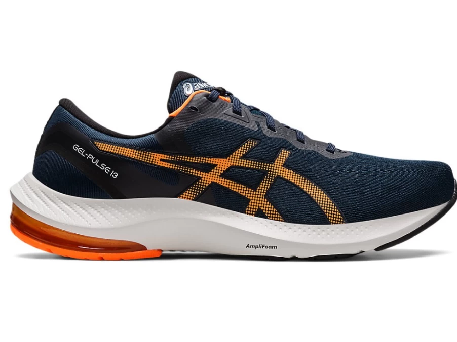 ASICS Men's GEL-PULSE 13 Running Shoes in French Blue/Shocking Orange