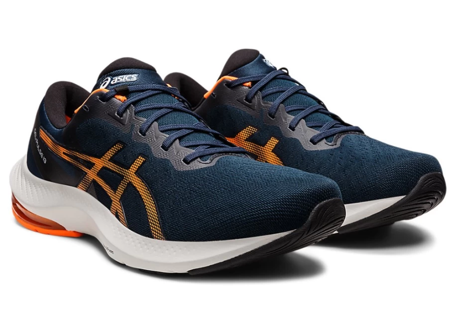 ASICS Men's GEL-PULSE 13 Running Shoes in French Blue/Shocking Orange