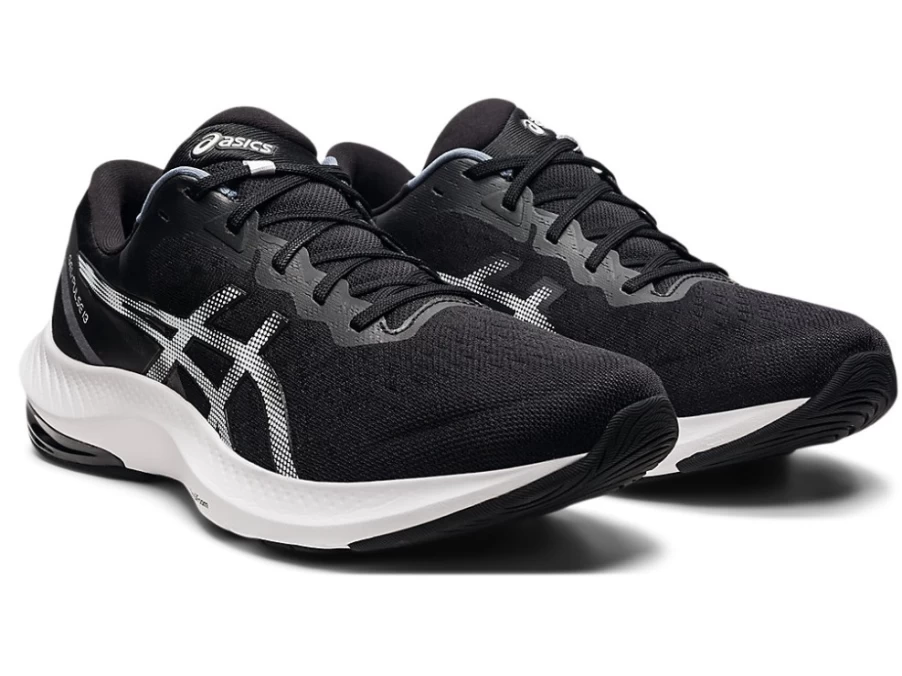 ASICS GEL-PULSE 13 Men's Running Shoes - Black/White (4E Width)
