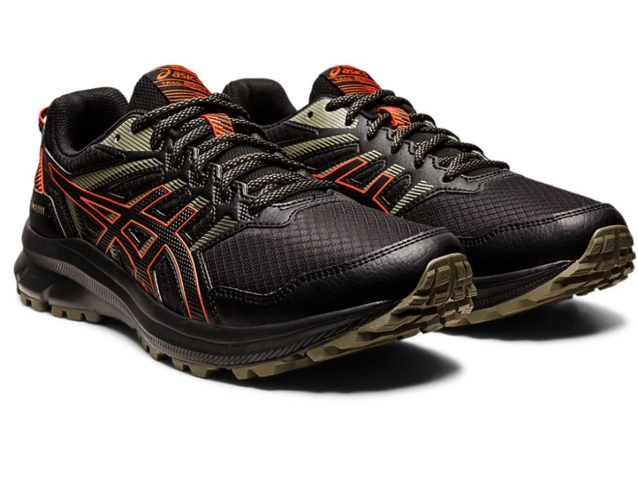 ASICS TRAIL SCOUT 2 Men's Running Shoes - Black/Cherry Tomato