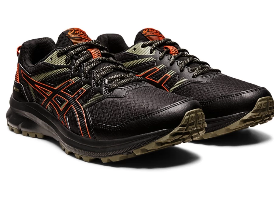 ASICS TRAIL SCOUT 2 (4E) Men's Running Shoes - Black/Cherry Tomato