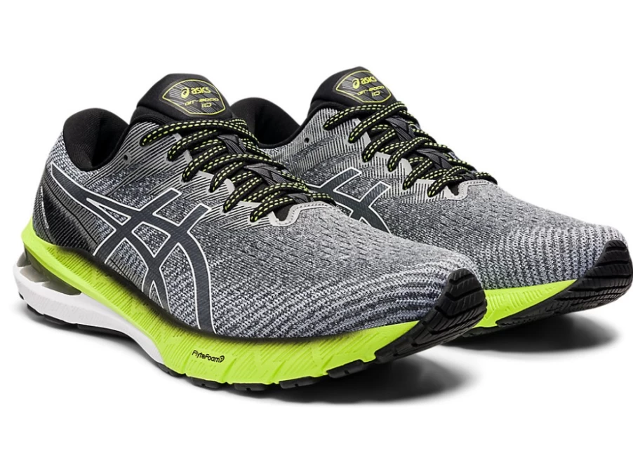 ASICS GT-2000 10 Running Shoes for Men - Carrier Grey/White - Stability & Cushion