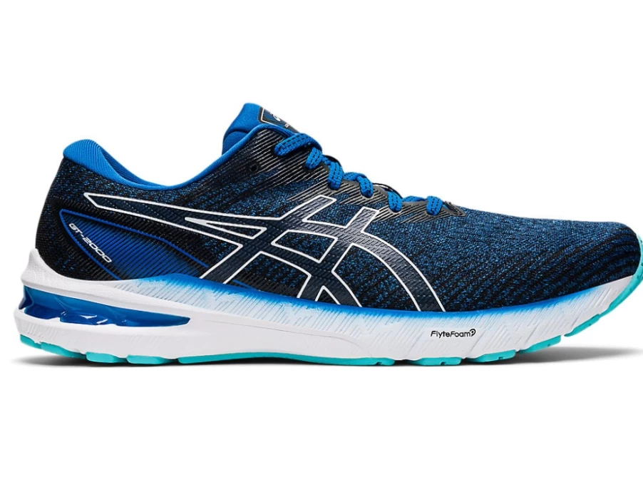 ASICS Men's GT-2000 10 Running Shoes - Lake Drive/White