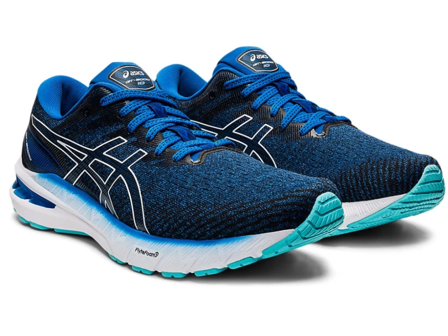 ASICS Men's GT-2000 10 Running Shoes - Lake Drive/White