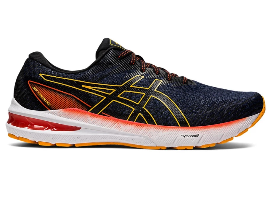 ASICS GT-2000 10 Running Shoes for Men - Deep Ocean/Amber Colorway