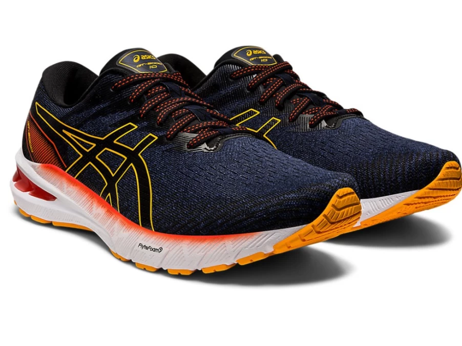 ASICS GT-2000 10 Running Shoes for Men - Deep Ocean/Amber Colorway