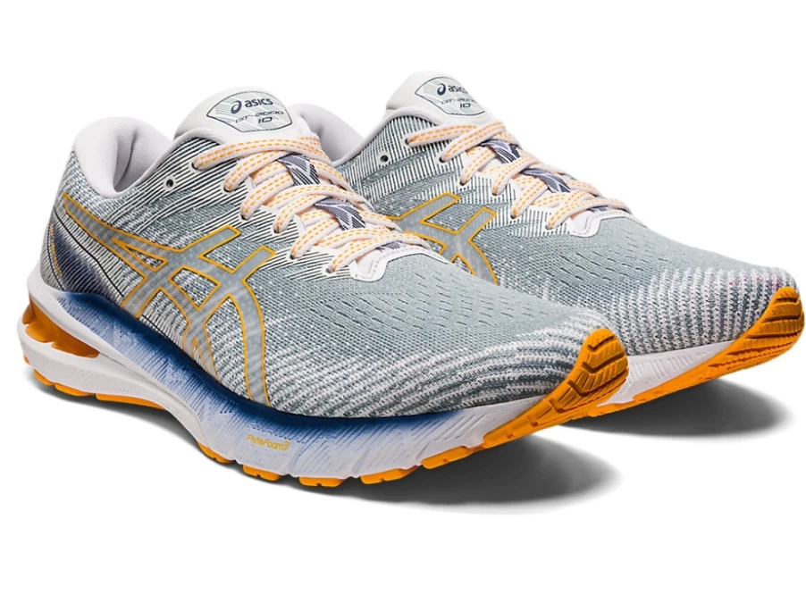 ASICS GT-2000 10 Running Shoes for Men - Light Steel/Amber