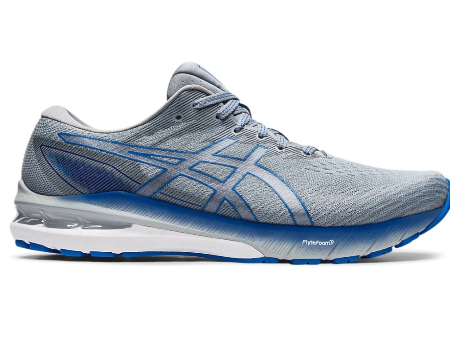ASICS GT-2000 10 WIDE Running Shoes for Men - Sheet Rock/Electric Blue