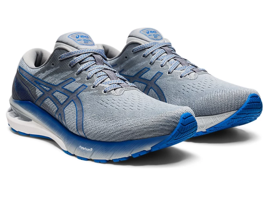 ASICS GT-2000 10 WIDE Running Shoes for Men - Sheet Rock/Electric Blue