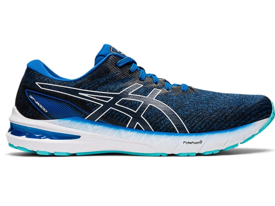 ASICS GT-2000 10 WIDE Running Shoes for Men - Lake Drive/White