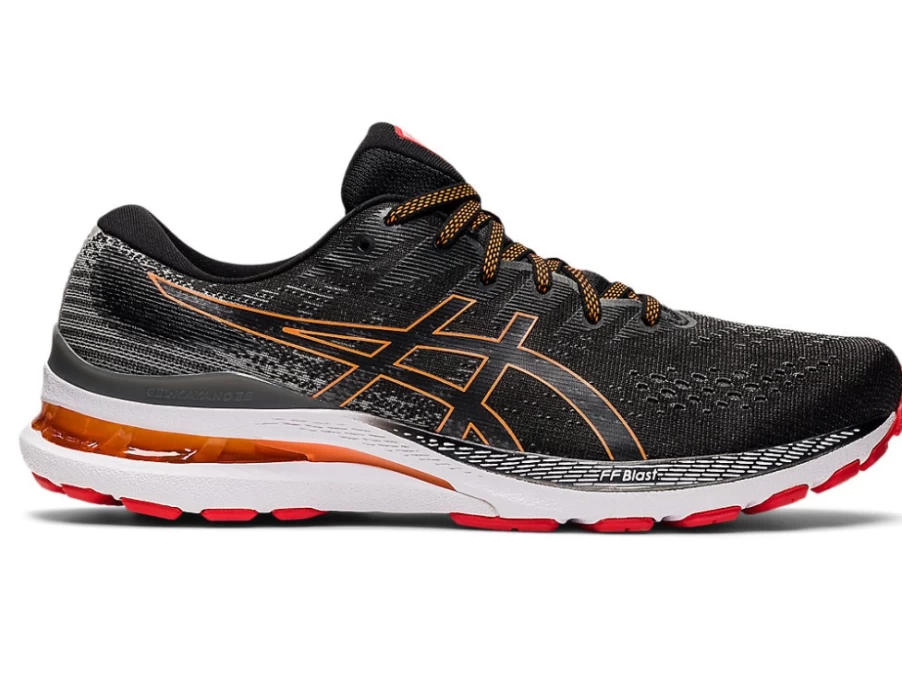 ASICS GEL-KAYANO 28 Men's Running Shoes - Black/Clay Grey